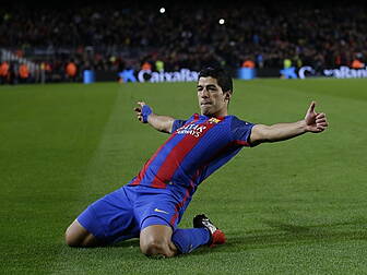 Luis Suarez scored his 100th g...